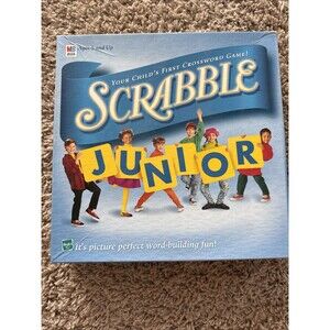 Scrabble Junior: Your Child's First Crossword Game! (1999 Vintage) Learning Toy